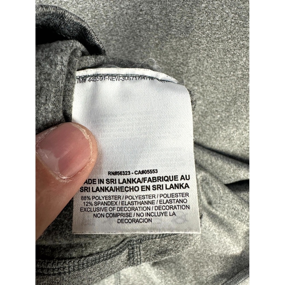 Nike Half Zip Womens Medium Grey Pro Hyperwarm‎ Thumb Loop Performance Running - Picture 5 of 9